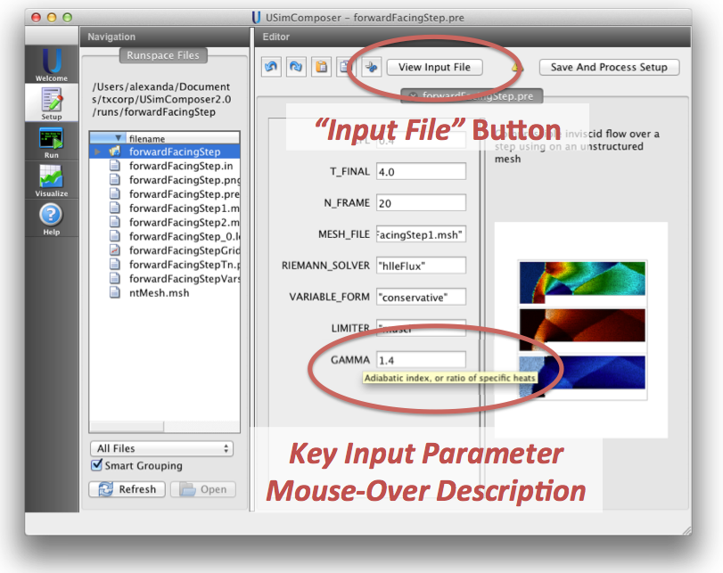Annotated Key (Parameters) Window